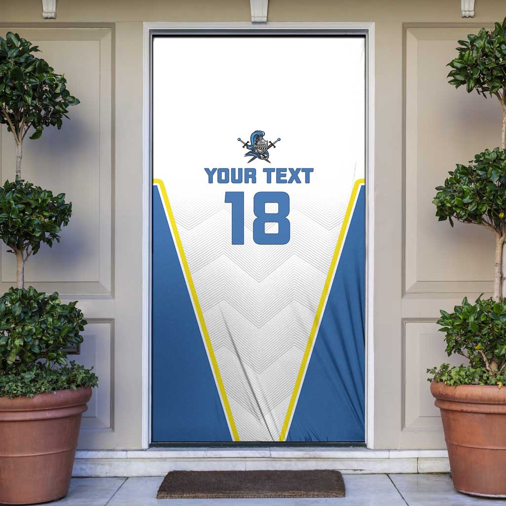 Custom West Knights of Yorkshire Door Cover Skate Hard Hit Harder White Version - Wonder Print Shop