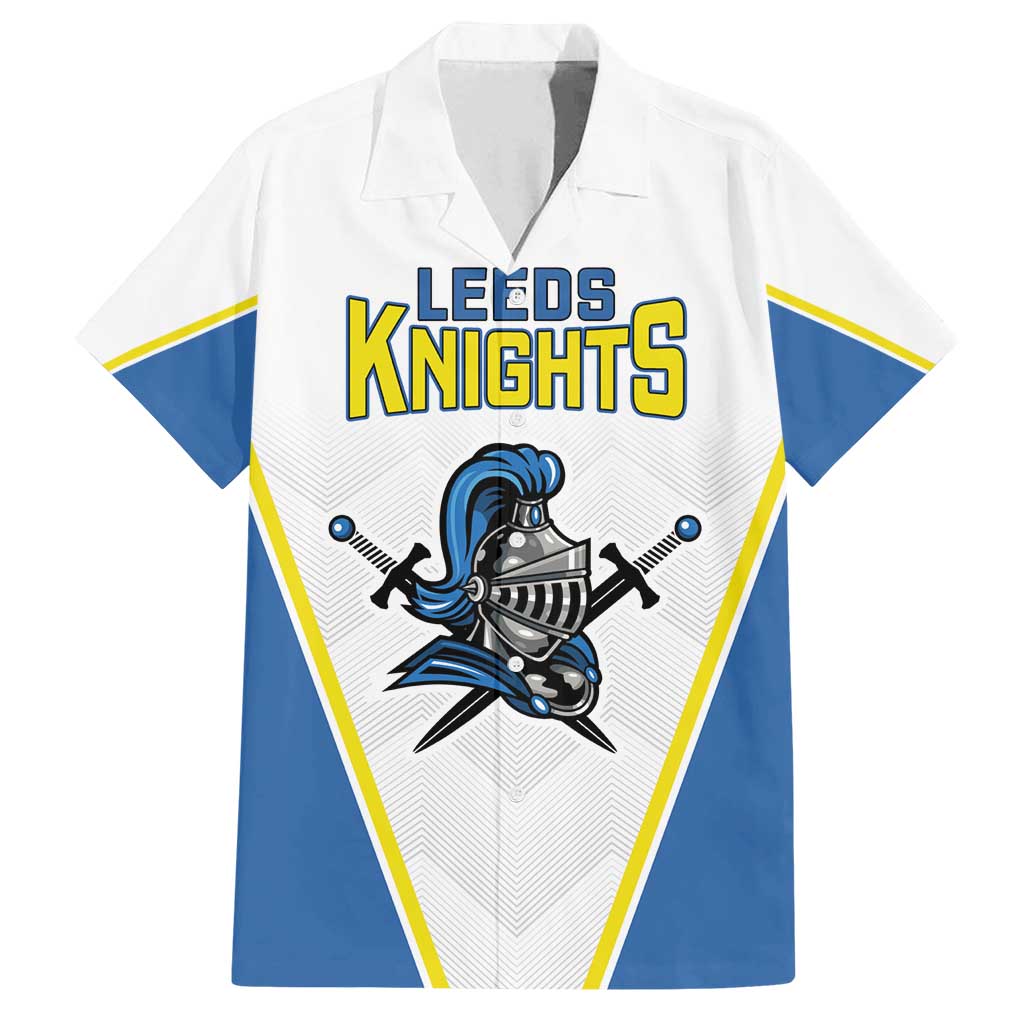 Custom West Knights of Yorkshire Family Matching Long Sleeve Bodycon Dress and Hawaiian Shirt Skate Hard Hit Harder White Version - Wonder Print Shop