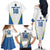 Custom West Knights of Yorkshire Family Matching Off The Shoulder Long Sleeve Dress and Hawaiian Shirt Skate Hard Hit Harder White Version - Wonder Print Shop
