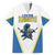 Custom West Knights of Yorkshire Family Matching Off The Shoulder Long Sleeve Dress and Hawaiian Shirt Skate Hard Hit Harder White Version - Wonder Print Shop