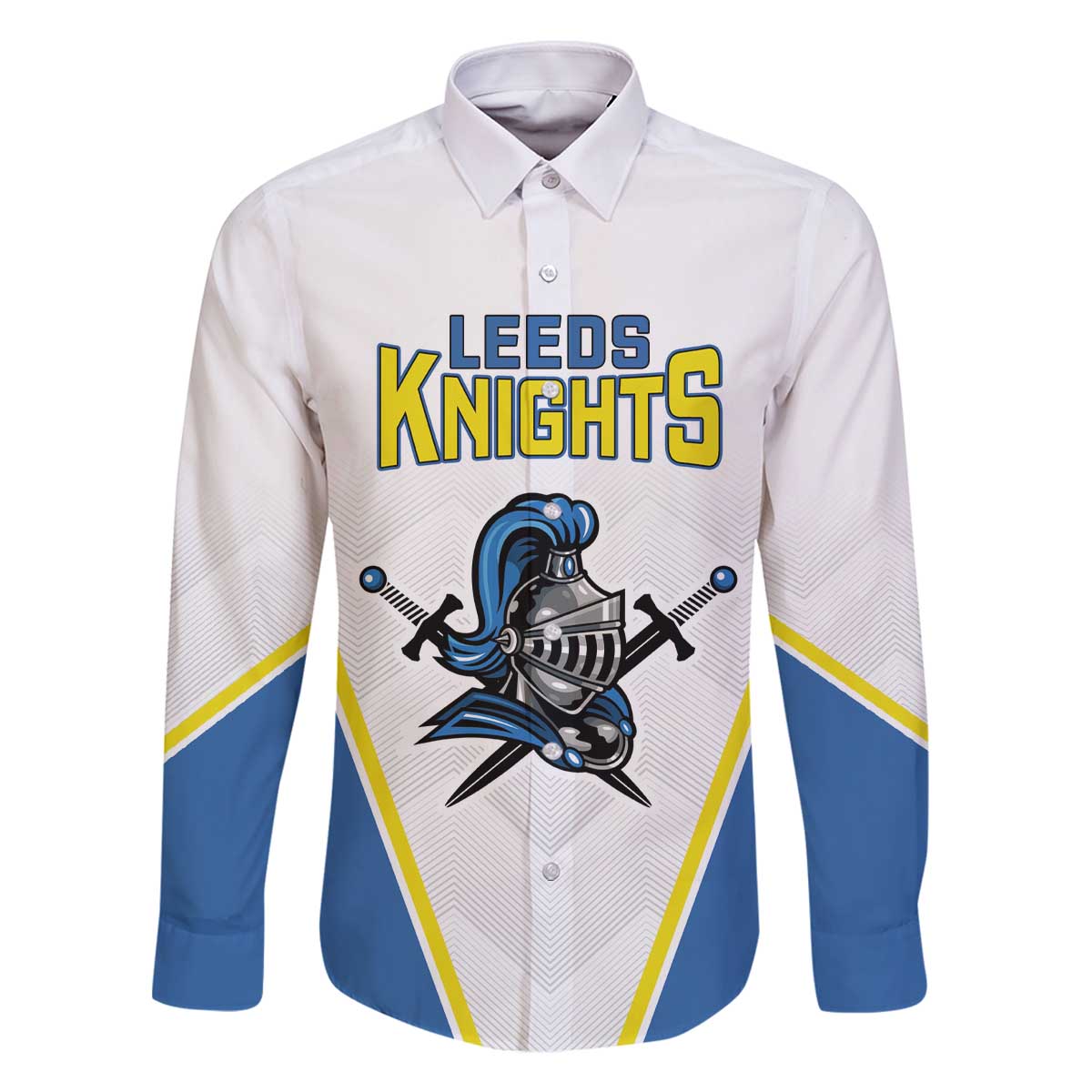 Custom West Knights of Yorkshire Family Matching Off The Shoulder Long Sleeve Dress and Hawaiian Shirt Skate Hard Hit Harder White Version - Wonder Print Shop
