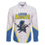 Custom West Knights of Yorkshire Family Matching Off The Shoulder Long Sleeve Dress and Hawaiian Shirt Skate Hard Hit Harder White Version - Wonder Print Shop