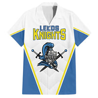 Custom West Knights of Yorkshire Family Matching Off Shoulder Maxi Dress and Hawaiian Shirt Skate Hard Hit Harder White Version - Wonder Print Shop