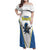Custom West Knights of Yorkshire Family Matching Off Shoulder Maxi Dress and Hawaiian Shirt Skate Hard Hit Harder White Version - Wonder Print Shop