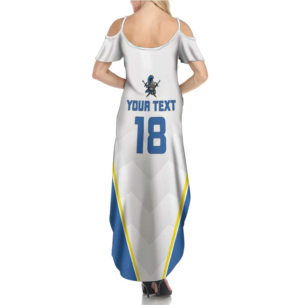 Custom West Knights of Yorkshire Family Matching Summer Maxi Dress and Hawaiian Shirt Skate Hard Hit Harder White Version - Wonder Print Shop