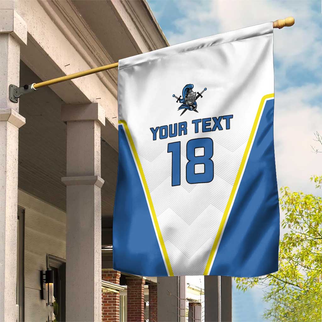 Custom West Knights of Yorkshire Garden Flag Skate Hard Hit Harder White Version - Wonder Print Shop