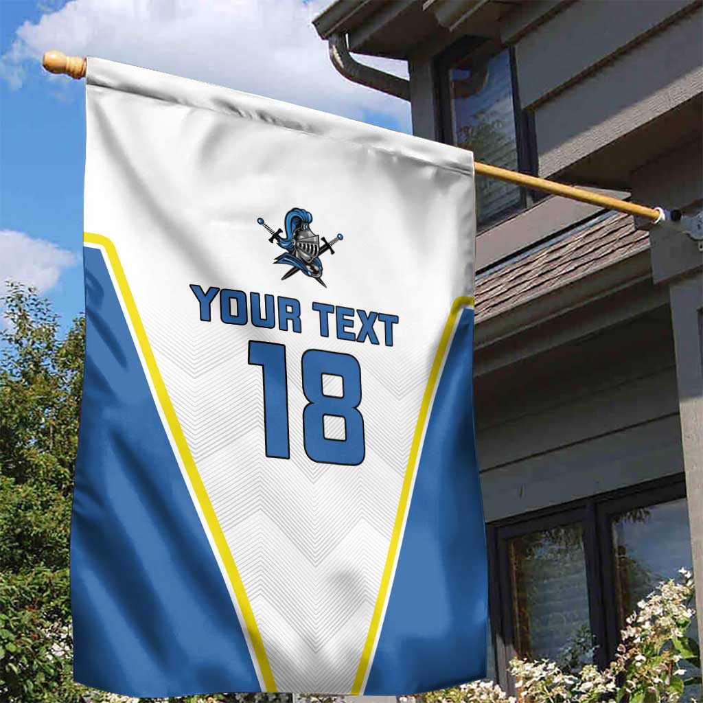 Custom West Knights of Yorkshire Garden Flag Skate Hard Hit Harder White Version - Wonder Print Shop