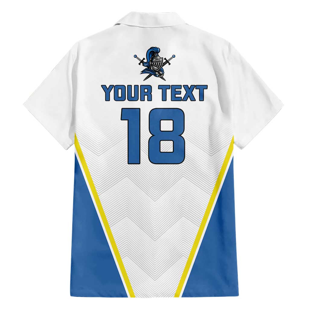 Custom West Knights of Yorkshire Hawaiian Shirt Skate Hard Hit Harder White Version - Wonder Print Shop