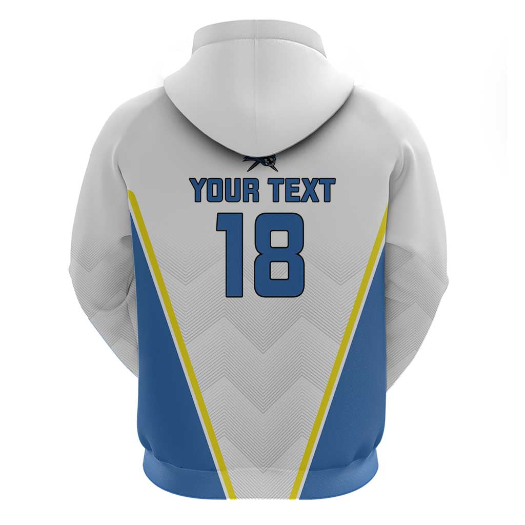 Custom West Knights of Yorkshire Hoodie Skate Hard Hit Harder White Version - Wonder Print Shop