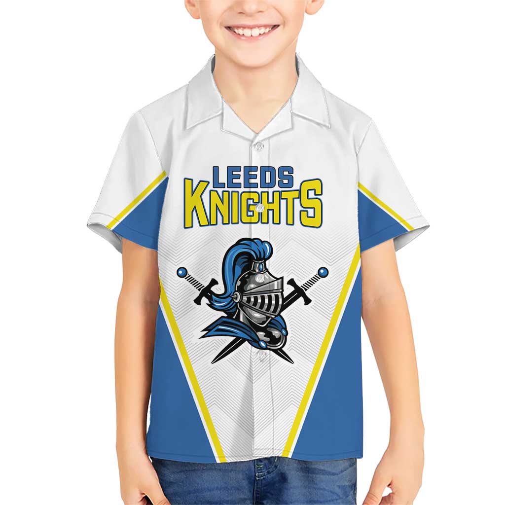 Custom West Knights of Yorkshire Kid Hawaiian Shirt Skate Hard Hit Harder White Version - Wonder Print Shop