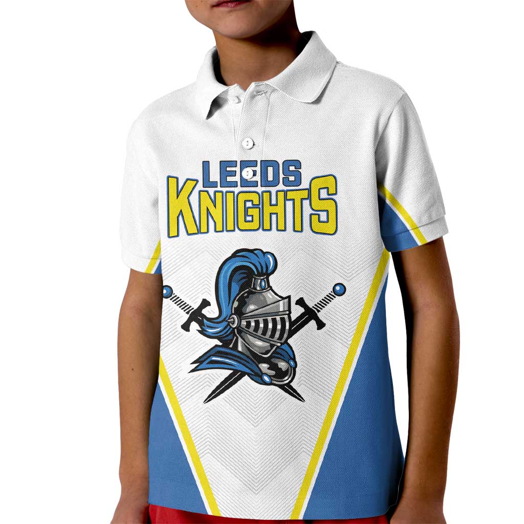 Custom West Knights of Yorkshire Kid Polo Shirt Skate Hard Hit Harder White Version - Wonder Print Shop