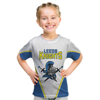 Custom West Knights of Yorkshire Kid T Shirt Skate Hard Hit Harder White Version - Wonder Print Shop