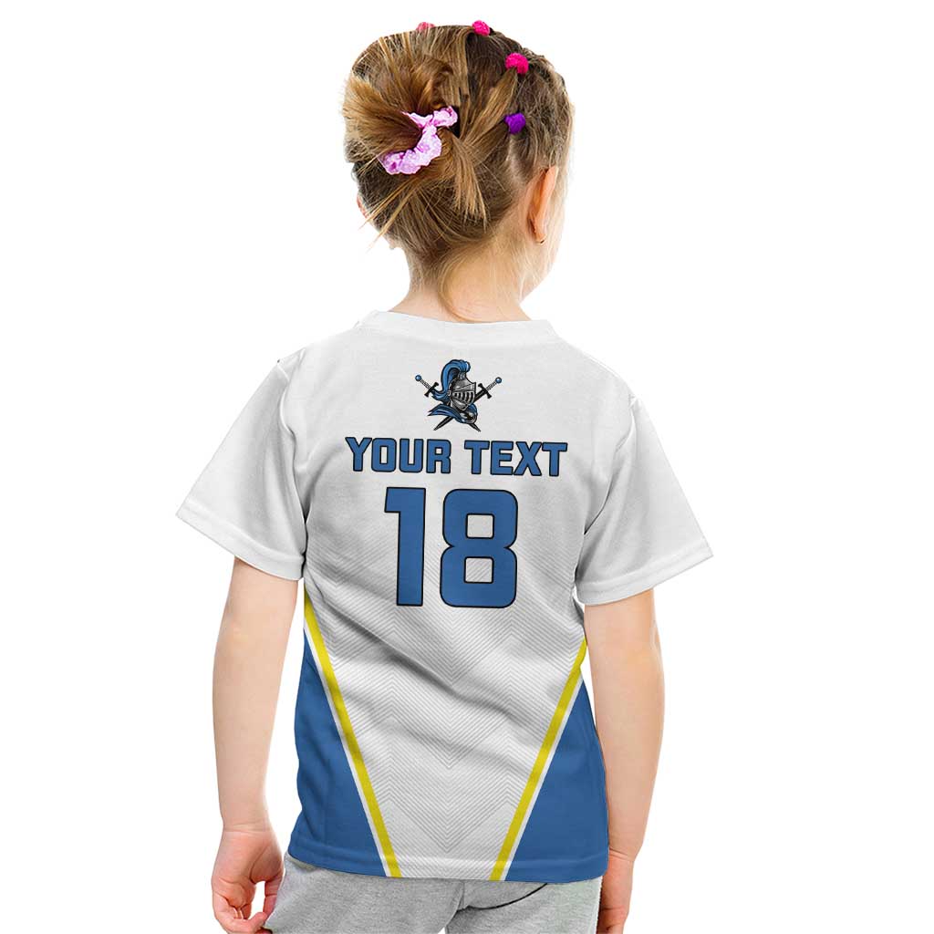 Custom West Knights of Yorkshire Kid T Shirt Skate Hard Hit Harder White Version - Wonder Print Shop