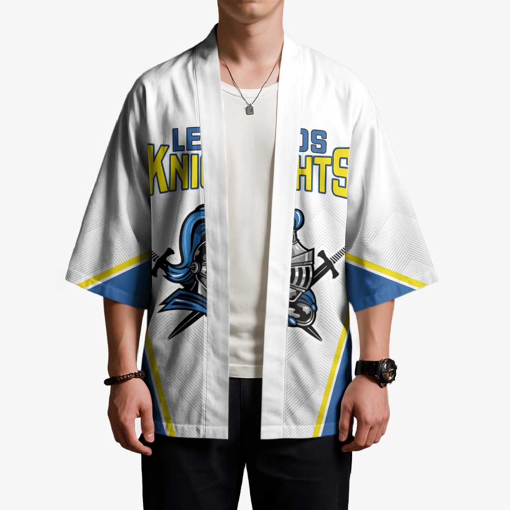 Custom West Knights of Yorkshire Kimono Skate Hard Hit Harder White Version - Wonder Print Shop