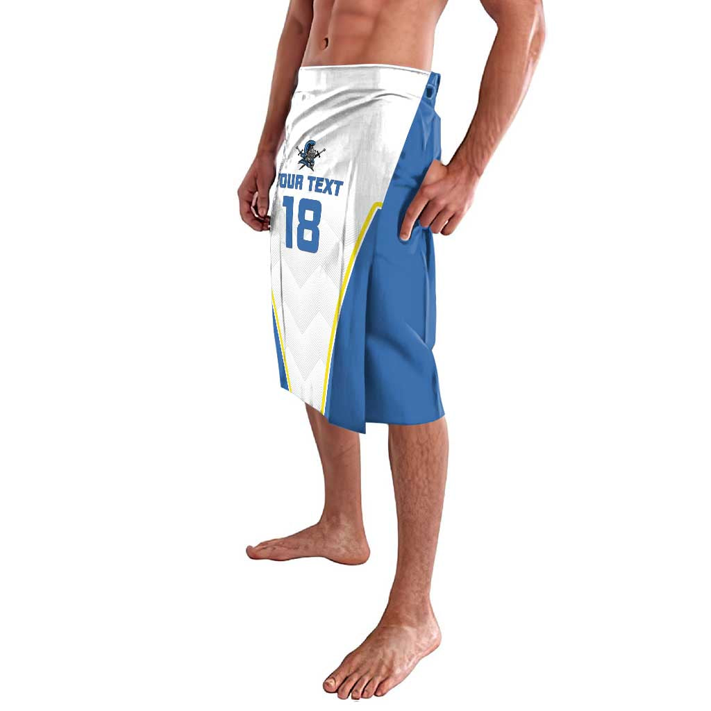 Custom West Knights of Yorkshire Lavalava Skate Hard Hit Harder White Version - Wonder Print Shop