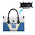 Custom West Knights of Yorkshire Leather Bag Skate Hard Hit Harder White Version - Wonder Print Shop