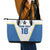 Custom West Knights of Yorkshire Leather Tote Bag Skate Hard Hit Harder White Version - Wonder Print Shop