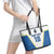 Custom West Knights of Yorkshire Leather Tote Bag Skate Hard Hit Harder White Version - Wonder Print Shop