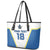 Custom West Knights of Yorkshire Leather Tote Bag Skate Hard Hit Harder White Version - Wonder Print Shop