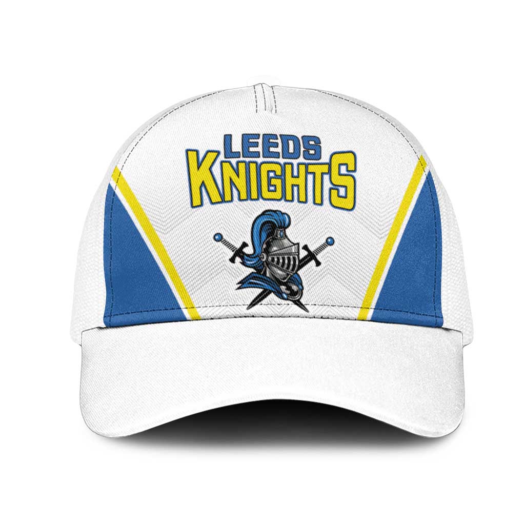 West Knights of Yorkshire Mesh Trucker Cap Skate Hard Hit Harder White Version - Wonder Print Shop