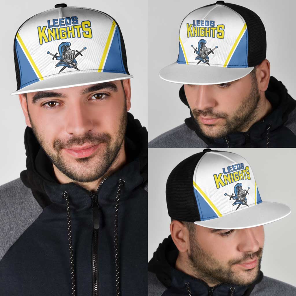 West Knights of Yorkshire Mesh Trucker Cap Skate Hard Hit Harder White Version - Wonder Print Shop