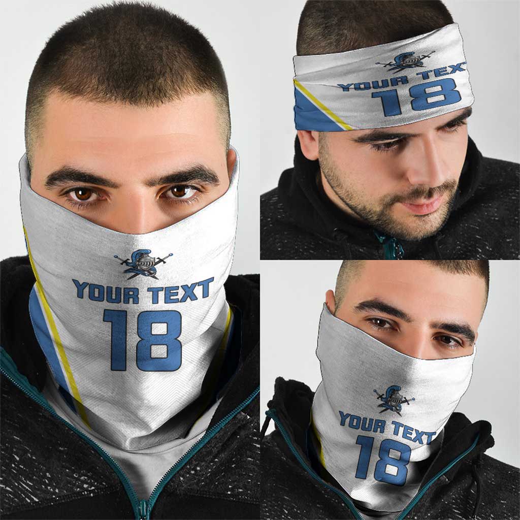 Custom West Knights of Yorkshire Neck Gaiter Skate Hard Hit Harder White Version - Wonder Print Shop