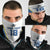 Custom West Knights of Yorkshire Neck Gaiter Skate Hard Hit Harder White Version - Wonder Print Shop