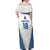 Custom West Knights of Yorkshire Off Shoulder Maxi Dress Skate Hard Hit Harder White Version - Wonder Print Shop