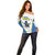 Custom West Knights of Yorkshire Off Shoulder Sweater Skate Hard Hit Harder White Version - Wonder Print Shop