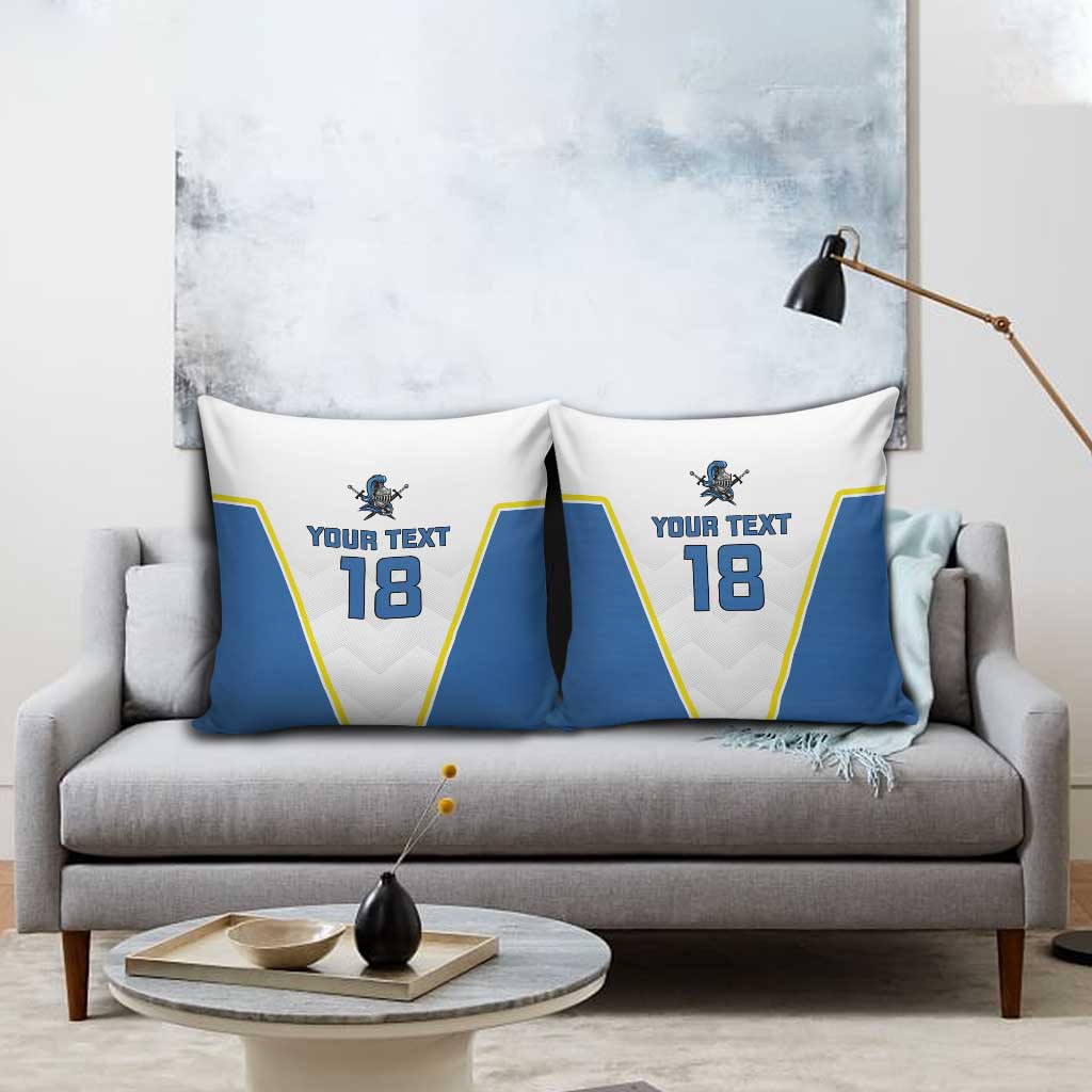 Custom West Knights of Yorkshire Pillow Cover Skate Hard Hit Harder White Version - Wonder Print Shop