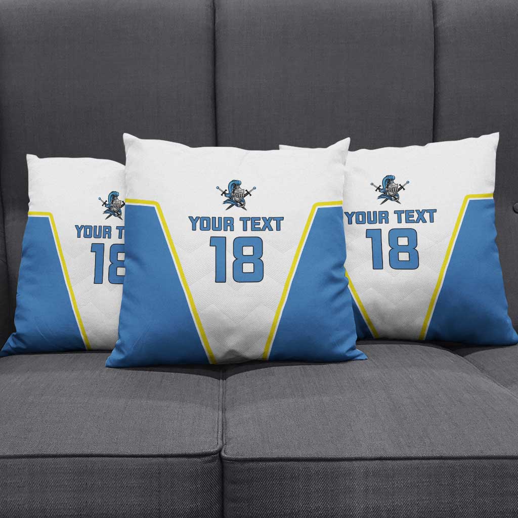 Custom West Knights of Yorkshire Pillow Cover Skate Hard Hit Harder White Version - Wonder Print Shop