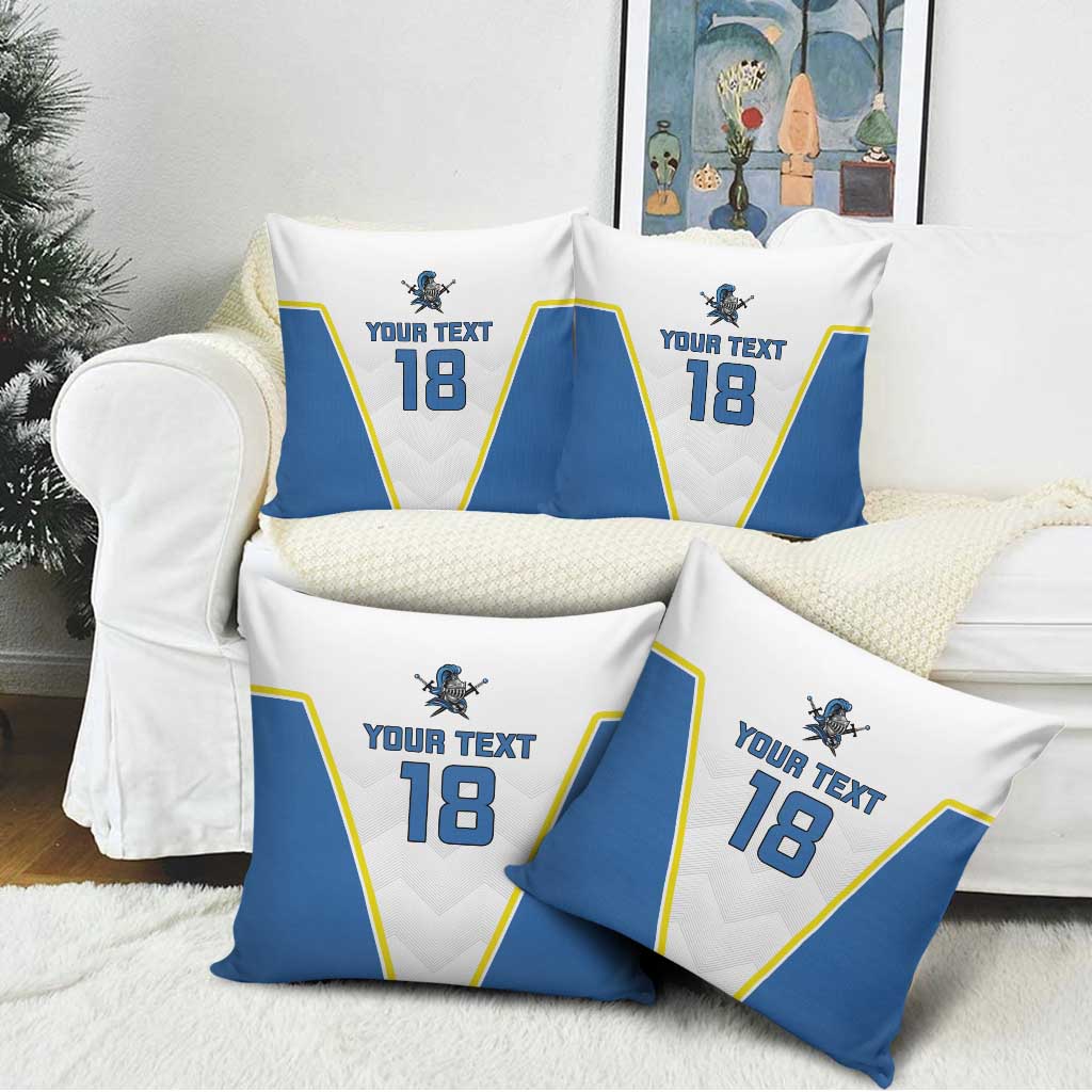 Custom West Knights of Yorkshire Pillow Cover Skate Hard Hit Harder White Version - Wonder Print Shop