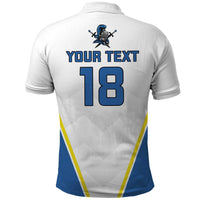 Custom West Knights of Yorkshire Polo Shirt Skate Hard Hit Harder White Version - Wonder Print Shop