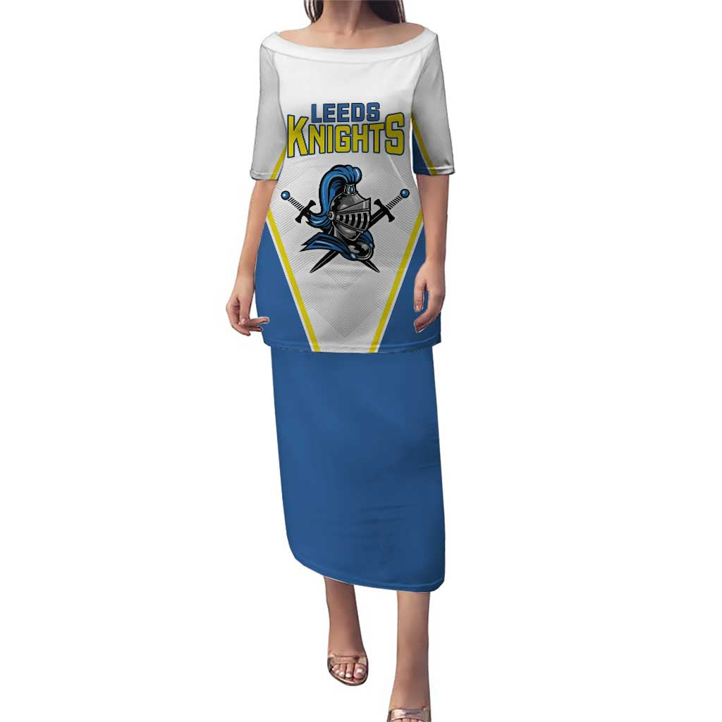 Custom West Knights of Yorkshire Puletasi Skate Hard Hit Harder White Version - Wonder Print Shop