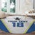Custom West Knights of Yorkshire Round Carpet Skate Hard Hit Harder White Version - Wonder Print Shop
