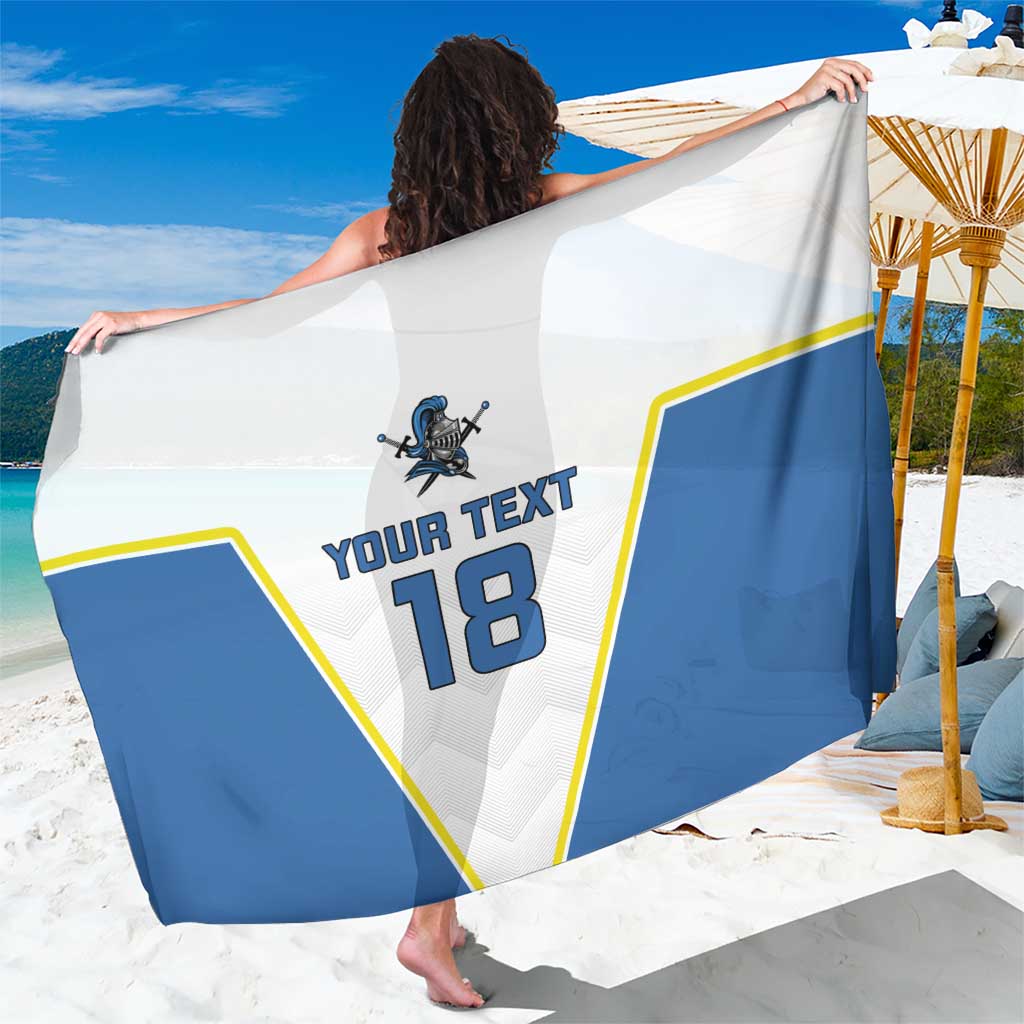 Custom West Knights of Yorkshire Sarong Skate Hard Hit Harder White Version - Wonder Print Shop