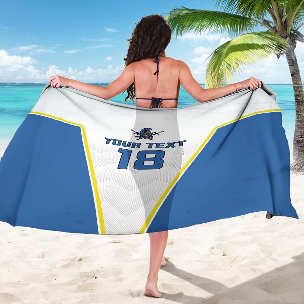 Custom West Knights of Yorkshire Sarong Skate Hard Hit Harder White Version - Wonder Print Shop