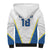 Custom West Knights of Yorkshire Sherpa Hoodie Skate Hard Hit Harder White Version - Wonder Print Shop
