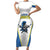 Custom West Knights of Yorkshire Short Sleeve Bodycon Dress Skate Hard Hit Harder White Version - Wonder Print Shop