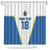 Custom West Knights of Yorkshire Shower Curtain Skate Hard Hit Harder White Version - Wonder Print Shop