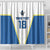 Custom West Knights of Yorkshire Shower Curtain Skate Hard Hit Harder White Version - Wonder Print Shop