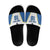 Custom West Knights of Yorkshire Slide Sandals Skate Hard Hit Harder White Version - Wonder Print Shop