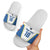 Custom West Knights of Yorkshire Slide Sandals Skate Hard Hit Harder White Version - Wonder Print Shop