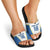 Custom West Knights of Yorkshire Slide Sandals Skate Hard Hit Harder White Version - Wonder Print Shop
