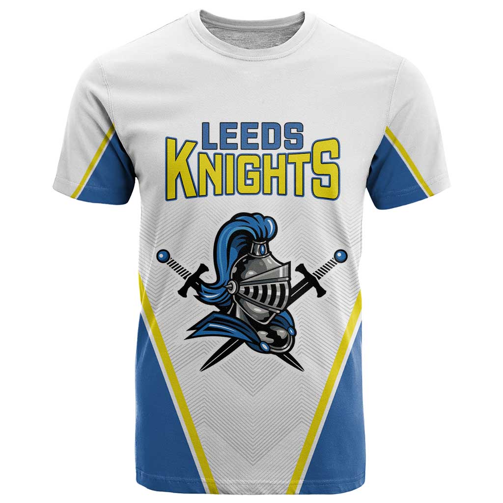Custom West Knights of Yorkshire T Shirt Skate Hard Hit Harder White Version - Wonder Print Shop