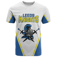 Custom West Knights of Yorkshire T Shirt Skate Hard Hit Harder White Version - Wonder Print Shop