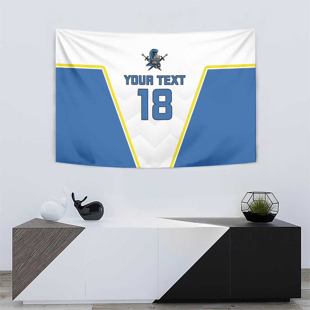 Custom West Knights of Yorkshire Tapestry Skate Hard Hit Harder White Version - Wonder Print Shop