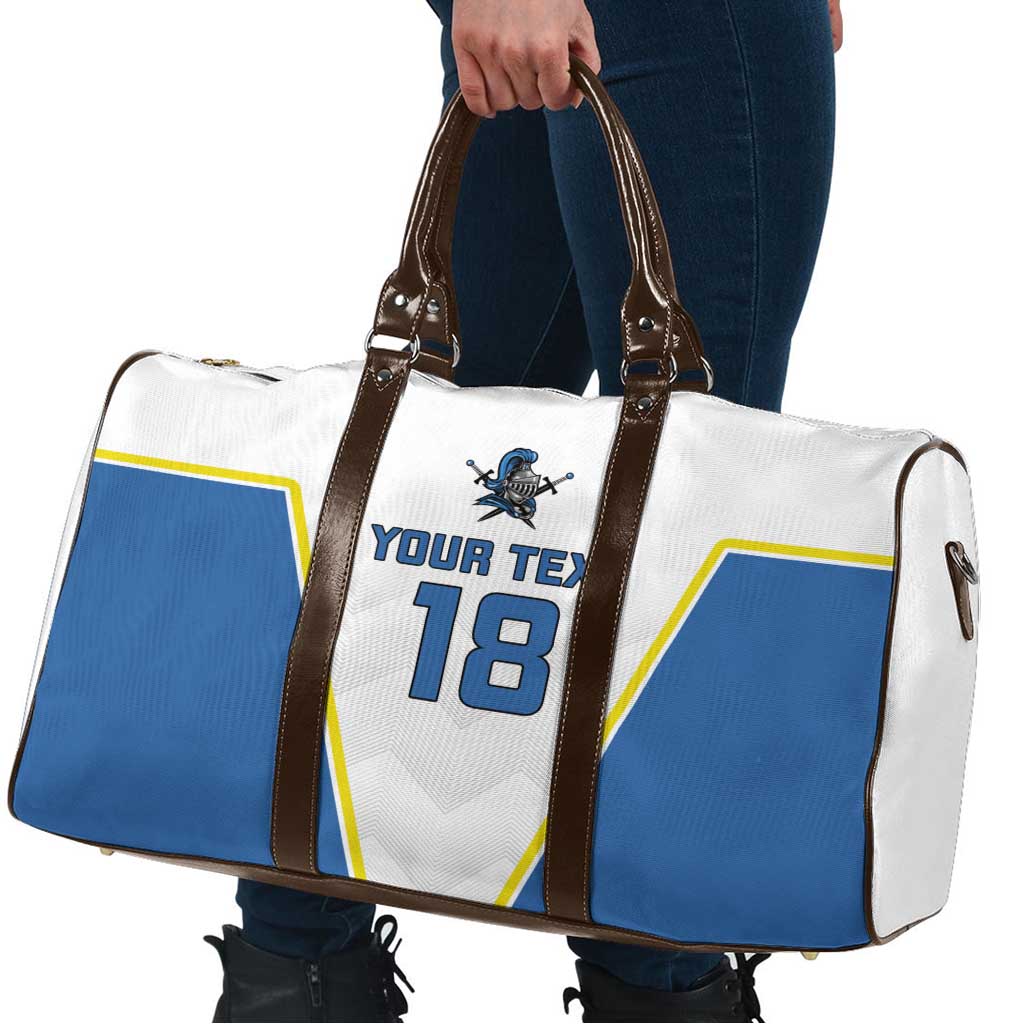 Custom West Knights of Yorkshire Travel Bag Skate Hard Hit Harder White Version - Wonder Print Shop