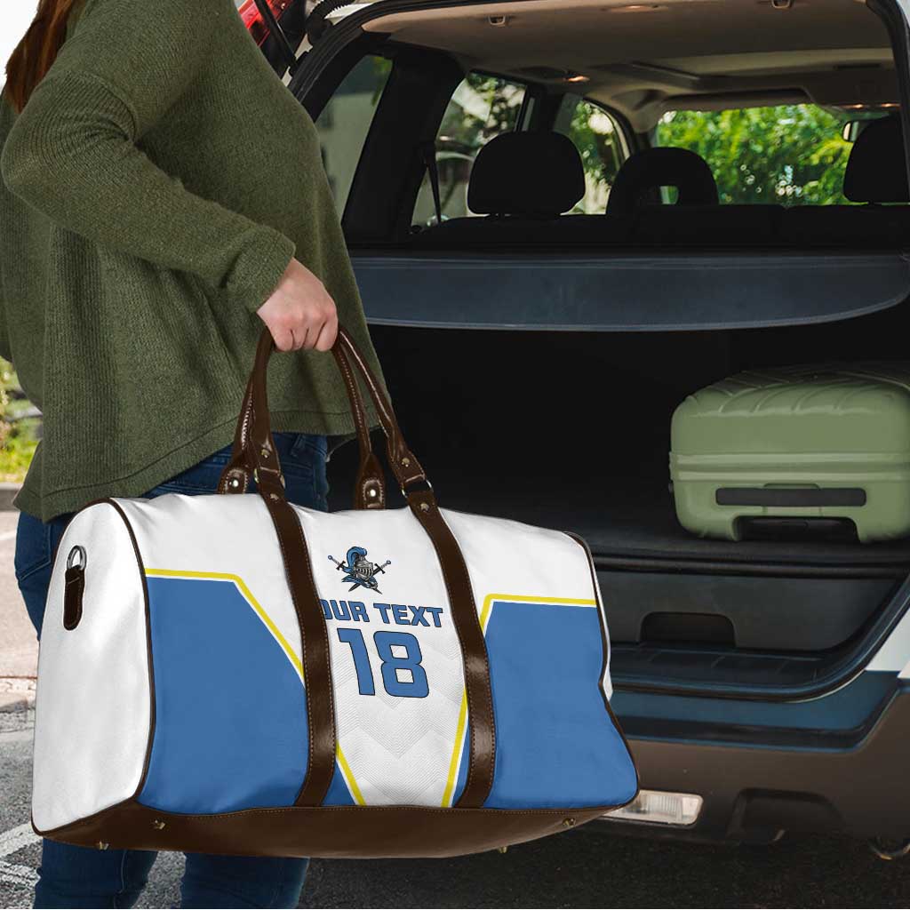 Custom West Knights of Yorkshire Travel Bag Skate Hard Hit Harder White Version - Wonder Print Shop