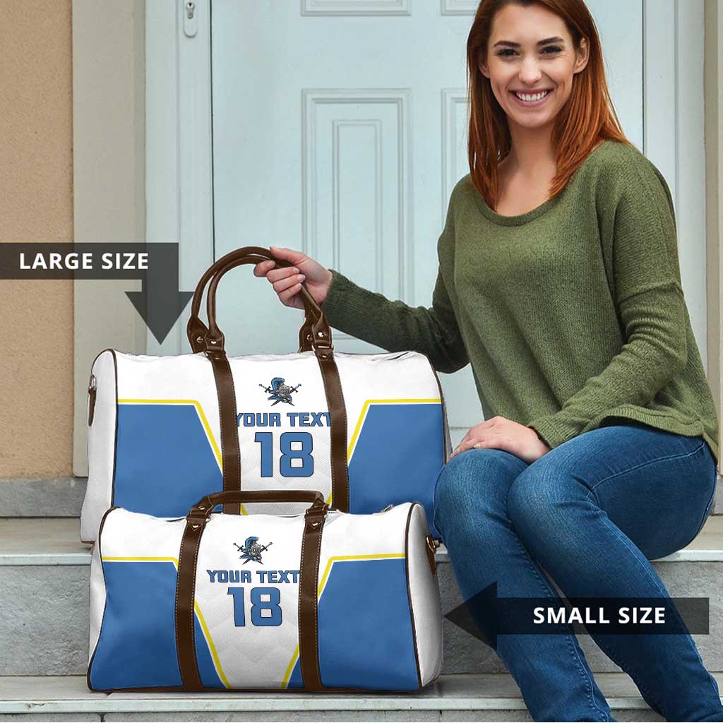 Custom West Knights of Yorkshire Travel Bag Skate Hard Hit Harder White Version - Wonder Print Shop